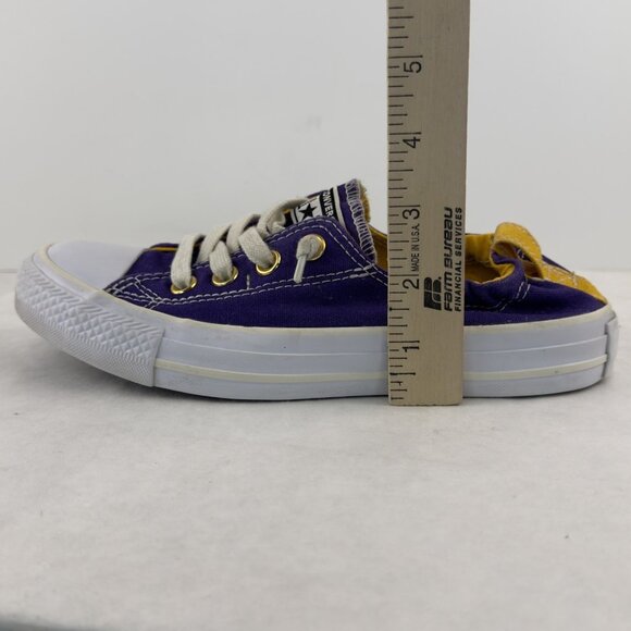 Converse Chuck Taylor All Star Shoreline Slip-On Low Top Sz W 6.5 Purple Gold - Picture 9 of 11
